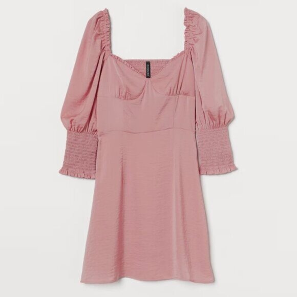 NWT H&M Divided Satin Corset Dress - Picture 2 of 11